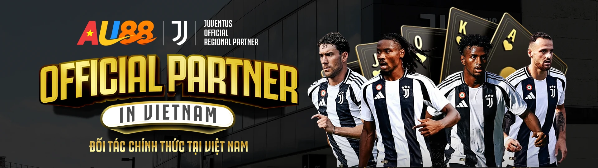 Nhà cái Au88 chính thức ký hợp đồng hợp tác với juventus